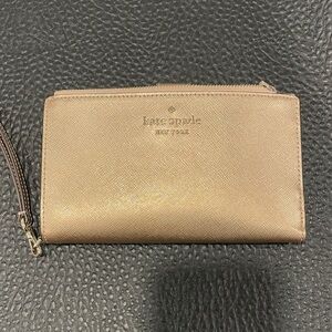 Kate Spade Metallic Gold Wristlet